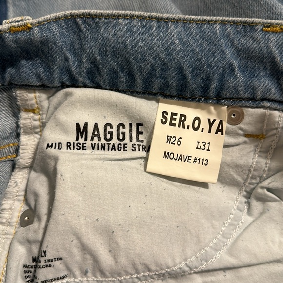SER.O.YA Maggie Mid Rise Vintage Straight Jeans - Picture 4 of 13